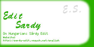 edit sardy business card